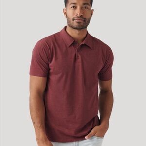 Set of 2 True Classic Men’s polo 2xl NWT burgundy and graphite